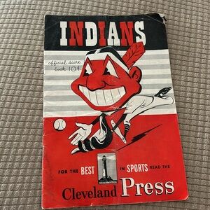 Cleveland Indians Official Score Book!!  VINTAGE 1950’s